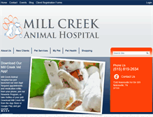 Tablet Screenshot of millcreekanimalhospital-tn.com